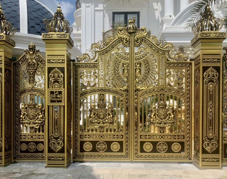 Kích Thước Cổng Nhôm Đúc Hợp Phong Thủy Đón Tài Lộc Giữ Cát Khí